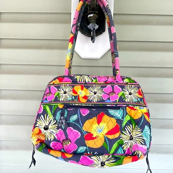 Bradley Pink Vera Bradley Rose Pattern Purse Vera Bradley Bags